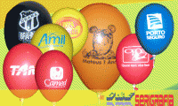 Decore ou divulgue sua Festa/Evento de Forma Original e Eficiente! 100 Balões Personalizados nº 07 (Fotos, Logomarcas, Frases) de R$140 por R$69,99.