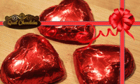 Delicoso Coração de Chocolate (400gr) com 20 bombons trufados em formato de coração de R$30,00 por R$14,99.