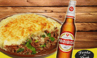 Essa tá só o pitél! Escondidinho de Carne de Sol + Cerveja Proibida 600ml de R$ 17,40 por incríveis R$ 8,70.