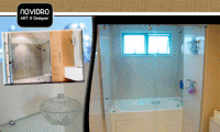Deixe o seu banheiro mais elegante! Lindo box frontal em vidro temperado incolor modelo corrediço com perfil de alumínio fosco + brinde (cantoneira), de R$400 por R$199,90. Somente 50 cupons! Parcele em até 12x R$19,48.