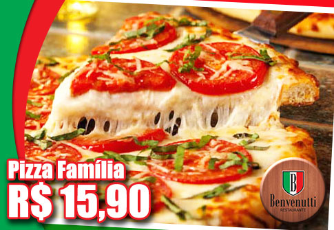 Pizza Família (qualquer sabor do cardápio) no Benvetutti