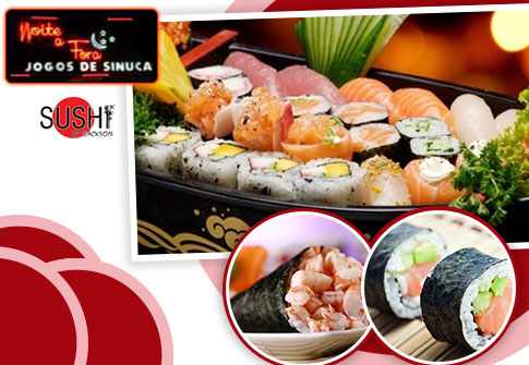 Combinado com 20 peças de sushi + 01 temaki.