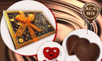 02 belas opções para presentear a pessoa amada! Caixa com 16 chocolates finos + laço + mini cartão de mensagem OU Caixa com coração de chocolate + pelúcia + laço + mini cartão de mensagem, a partir de R$ 15,90.