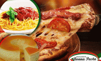 Rodízio no italiano Bonna Pasta Cidade dos Funcionários! Rodízio Completo (Massas + Pizzas + Buffet de Frios, Saladas e Sobremesas), e R$ 27,90 por R$ 17,90. Êita pau, essa eu dêi valor!