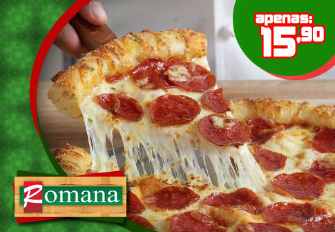 Pizza Grande na Padaria Romana