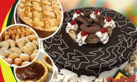 Kit Festa com preço espetacular! Torta doce para 40 pessoas + Torta de Frango (1,5kg) + 400 Salgados + 100 Tortelets, de R$ 220,00 por R$99,90.