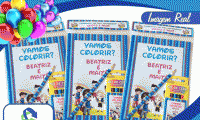 Uma lembrança educativa para a festa do seu filho! 10 kits pintura (14 desenhos com capa colorida + 6 Giz de Cera + Lápis) com na AG Solutions, de R$ 51,00 por R$ 24,90.