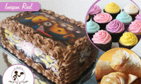 Seu evento recheado de sabor e gostosuras! Kit Festa com Torta doce c/ 3 recheios e chantilly (2kg) + Torta de Frango + Lasanha + Cupcakes + Salgados + Docinhos, a partir de R$ 120.