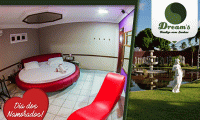 Momentos inesquecíveis no Dream's Motel! Até 5h de permanência nas suítes Delirius, Romântica ou Fantasia, a partir de R$ 64. Suítes equipadas com TV, ar condicionado e muito mais!