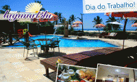 Feriadão do Dia do Trabalho em hotel na Prainha! Até 03 diárias p/ 02 pessoas + Café da Manhã + Criança de até 6 anos GRÁTIS, no excelente hotel Laguna Blu, a partir de R$ 440,00.