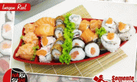 Saboreie um delicioso sushi sem sair de casa! Combinados com 15, 20, 25 e 30 peças de Sushi, a partir de R$ 16,90. Válido somente para Delivery! Entrega em toda Fortaleza!