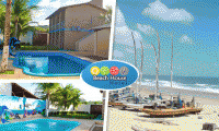 Que tal alguns dias de sossego na praia do Presídio, pertinho de Fortaleza? 02 diárias para 02 pessoas + café da manhã + criança de até 7 anos grátis, no excelente Beach House Hotel, a partir de R$ 189,90.