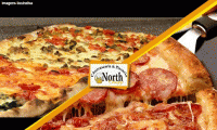 Dois tipos de pizza pra você escolher! Pizza no Metro (retangular) OU Pizza Tradicional (redonda), a partir de espetaculares R$ 11,90. Junte aí uma ruma de amigos! Válido de domingo a domingo!