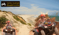 Passeio de quadriciclo inesquecível por belas praias! Até 3h de passeio em quadriciclo para 02 pessoas e 01 criança de até 8 anos, Lagoinha e Flecheiras, a partir de R$ 79,90.