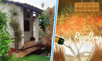 Reveillon em Uruaú! 03 diárias (29/12 à 01/01) para até 04 pessoas em CHALÉ + 01 Criança de até 5 anos grátis, a partir de R$ 700. Cozinha equipada com fogão, geladeira e utensílios, varanda, churrasqueira, etc.