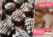 Deliciosos chocolates para qualquer tipo de evento! 100 chocolates finos (crocantes e decorados), com toda a qualidade da Bolos e Bolos, de R$ 85,80 por R$ 39,99.