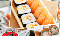 Para os amantes de sushi! Combinado com 24 OU 40 peças de sushi, no Laulin (Cidade dos Funcionários), a partir de R$ 29,90.