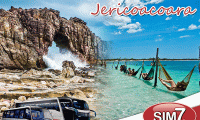 Jericoacoara, uma das mais belas praias do mundo! Pacote individual incluindo: Hospedagem de até 02 diárias + Transporte de ida e volta (Fortaleza-Jeri) + 02 passeios (Pedra Furada e Lagoa do Paraíso), a partir de R$ 249,90.