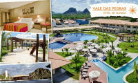 Hotel com estrutura de resort em Quixadá! 01 diária p/ 02 pessoas em apto luxo + café da manhã + 01 criança de até 05 anos grátis, no espetacular Vale das Pedras, de R$ 330 por R$ 199.