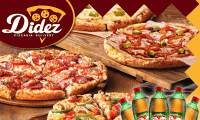 Que tal uma ruma de pizza no seu evento? Kit com 10 Pizzas Grandes para até 30 pessoas (8 pedaços cada), escolha até 5 sabores + 5 Refrigerantes Guaraná 1L, por R$ 143,99.