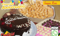 Você não vai acreditar neste preço, mais uma oferta de aniversário da Delicia Doces e Salgados! Kit Festa Básico: Torta pequena para 10 pessoas + 50 salgados + 25 docinhos, de R$60 por incríveis R$30. Entrega em toda Fortaleza!