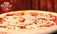 Saboreie uma deliciosa pizza enquanto seus filhos brincam no excelente parquinho do Play Sport Bar e Restaurante! Pizza Grande (diversos sabores), de R$ 29,90 por apenas R$ 18,90.