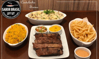 Sabor Brasil Restaurante, o melhor da gastronomia em Fortaleza! Escolha entre Costelinhas Suína OU Maminha OU Picanha Completa, a partir de R$42,95. Essa é só o mí disbuiado!
