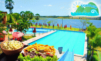 A diversão é garantida no Itapark! 04 Passaportes, sendo 02 adulto + 02 Passaportes Criança (até 8 anos) + Almoço Completo (maminha, batata frita, baião, salada e farofa crocante de R$129,90 por R$69,90.