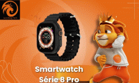 Relógio inteligente e funcionalidades incríveis! O Smartwatch Serie 8 Pro vem com diversos recursos. Você monitora a saúde, acompanha o treino, verifica as notificações, tira foto, joga e muito mais... tudo isso com um design elegante, por R$225.